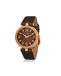 Women's Le Vian Time Satin Chocolate Dial Watch