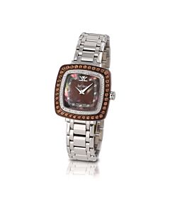 Women's Le Vian Time Stainless Steel Chocolate Dial Watch