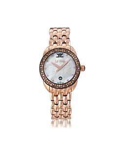 Women's Le Vian Time Stainless Steel Mother of Pearl Dial Watch