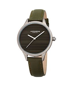 Women's Leather Green Dial