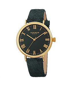 Women's Leather Green Dial