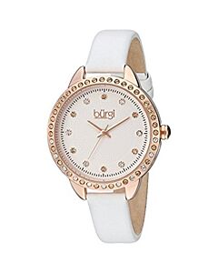 Women's Leather Silver Dial
