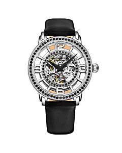Women's Legacy Leather Silver-tone Dial Watch