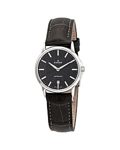 Womens-Les-Bemonts-Leather-Black-Dial-Watch