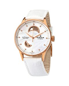 Womens-Les-Vauberts-Open-Heart-Leather-White-Mother-of-Pearl-Dial-Watch