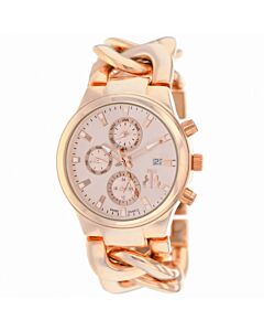 Women's Lev Chronograph Stainless Steel Rose Dial Watch