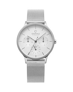 Women's Lind Stainless Steel White Dial Watch
