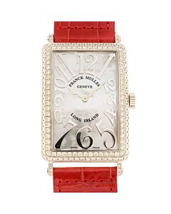 Women's Long Island Leather Mother of Pearl Dial Watch