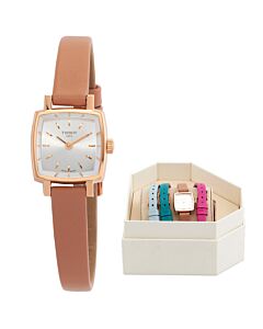 Women's Lovely Summer Leather Silver Dial Watch
