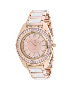 Women's Lucia Stainless Steel Rose Gold-tone Dial Watch