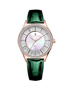 Women's Luna Leather Mother of Pearl Dial Watch