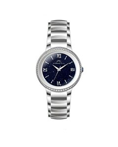 Women's Luna Stainless Steel Blue Dial Watch
