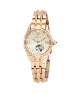 Women's Luna Stainless Steel Pale Gold Dial Watch