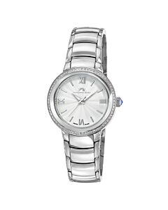 Women's Luna Stainless Steel White Dial Watch