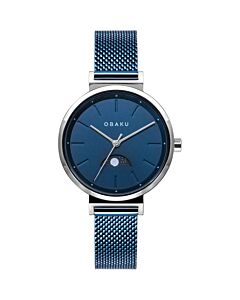 Women's Maane Stainless Steel Blue Dial Watch