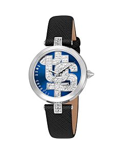 Women's Maiuscola Leather Blue Dial Watch
