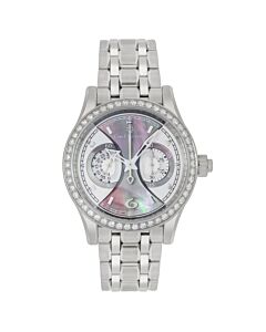 Women's Manero Chronograph Stainless Steel Mother of Pearl Dial Watch
