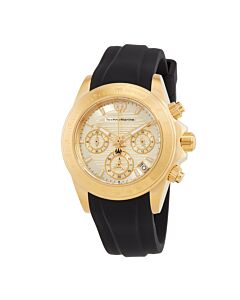 Women's Manta Chronograph Silicone Gold-tone Dial Watch