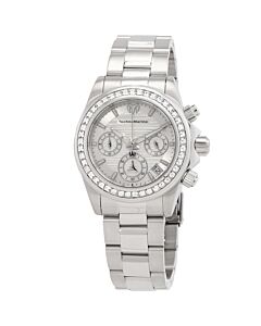 Women's Manta Chronograph Stainless Steel White Dial Watch