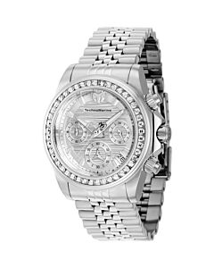 Women's Manta Chronograph Stainless Steel White Dial Watch