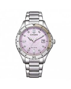 Women's Marine Lady Stainless Steel Light Pink Dial Watch