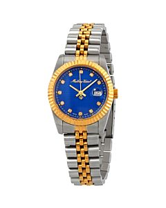 Women's Mathey III Stainless Steel Blue Dial Watch