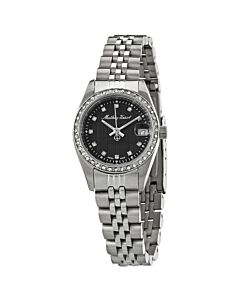 Women's Mathy IV Stainless Steel Black Dial Watch