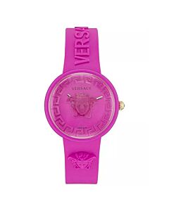 Women's Medusa Pop Silicone Pink Dial Watch