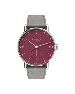 Women's Metro Leather Red Dial Watch