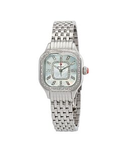 Women's MICHELE MEGGIE Stainless Steel Mother of Pearl (Diamond-set) Dial Watch