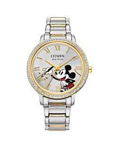 Women's Mickey Mouse Stainless Steel Silver-tone Dial Watch