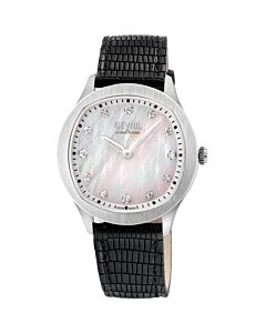 Women's Morcote Leather Mother of Pearl Dial Watch