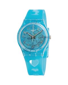 Women's Mother's Day Love From A To Z Silicone Blue Dial Watch