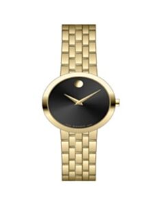Women's Movado Museum Classic Stainless Steel Black Dial Watch