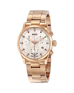 Women's Multifort Chronograph Stainless Steel Mother of Pearl Dial Watch