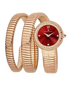Women's Naga Stainless Steel Red Dial Watch