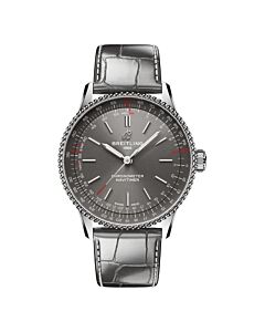 Women's Navitimer Alligator Leather Anthracite Dial Watch