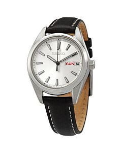 Women's Neo Classic Leather Silver-tone Dial Watch