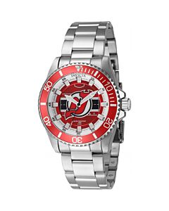 Women's NHL Stainless Steel Red Dial Watch