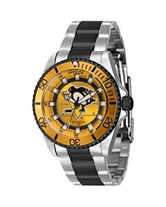 Women's NHL Stainless Steel Yellow Dial Watch