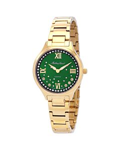 Women's Nicole Stainless Steel Emerald Green Dial Watch