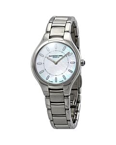 Women's Noemia Stainless Steel White Mother of Pearl Dial Watch