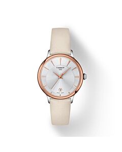 Women's Odaci-T Leather Silver Dial Watch
