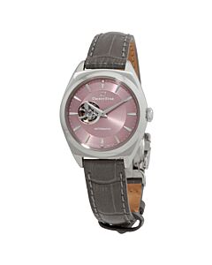 Women's Orient Star (Calfskin) Leather Dusty Pink (Open Heart) Dial Watch