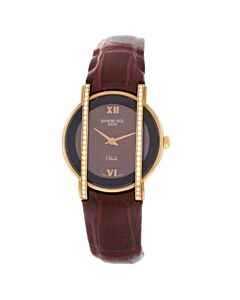 Women's Othello Leather Brown Dial Watch