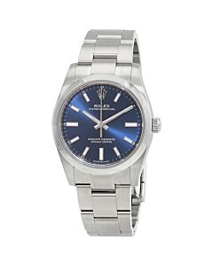 Women's Oyster Perpetual Stainless Steel Blue Dial Watch