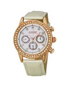 Women's White Mother of Pearl Dial White Patent Leather