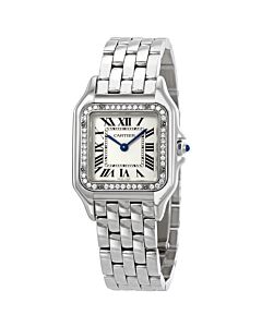 Women's Panthere Stainless Steel Silver Dial Watch
