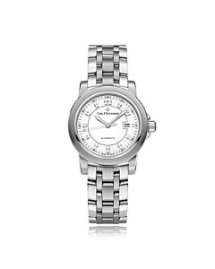 Women's Patravi AutoDate Stainless Steel White Dial Watch