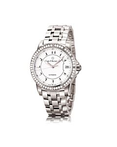 Women's Patravi Stainless Steel White Dial Watch